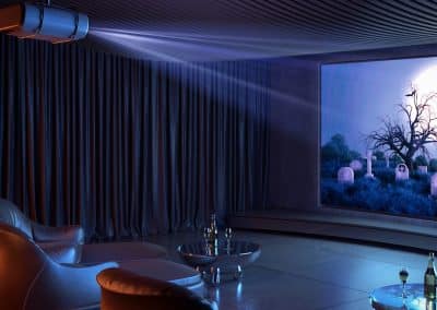 Lighted Theater with Smart Home Technology