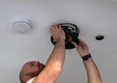 DIY installing in ceiling speaker for home audio system